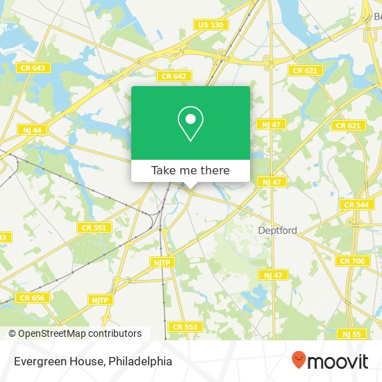 Evergreen House map