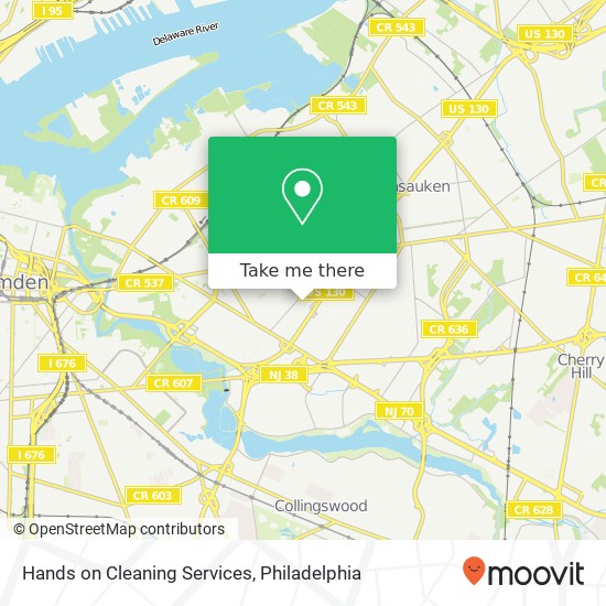 Hands on Cleaning Services map
