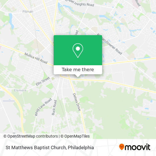 St Matthews Baptist Church map