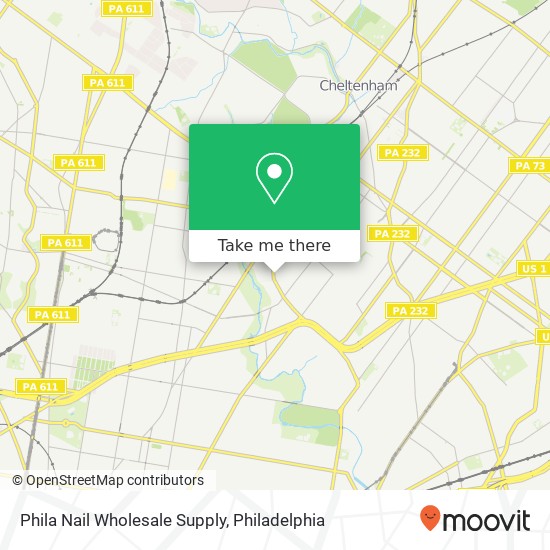 Phila Nail Wholesale Supply map
