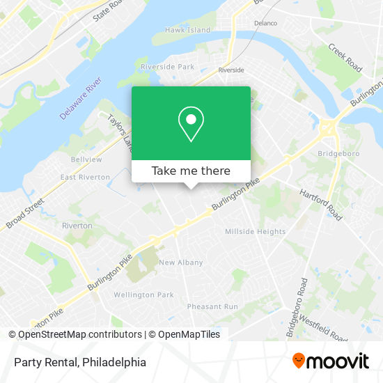 Party Rental map