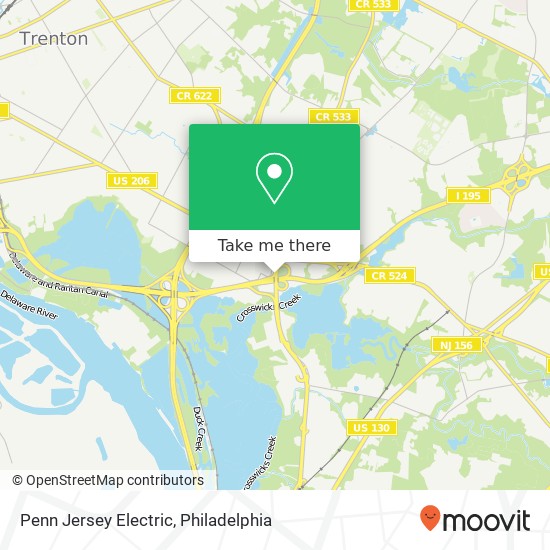 Penn Jersey Electric map
