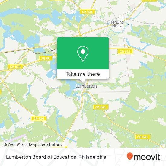 Lumberton Board of Education map
