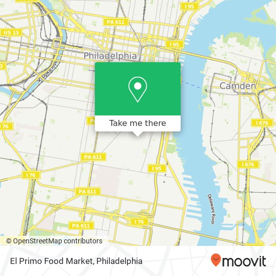 El Primo Food Market map