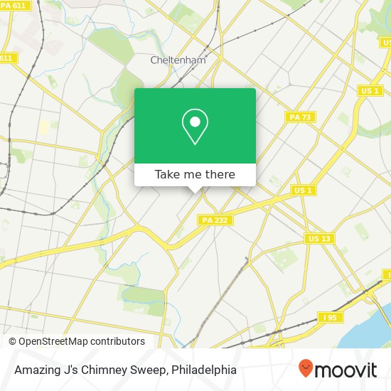 Amazing J's Chimney Sweep map