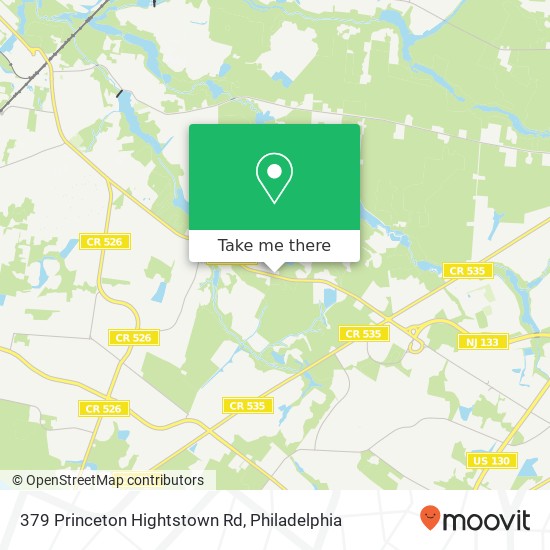 Mapa de 379 Princeton Hightstown Rd