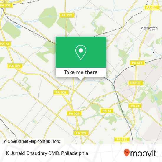 Mapa de K Junaid Chaudhry DMD