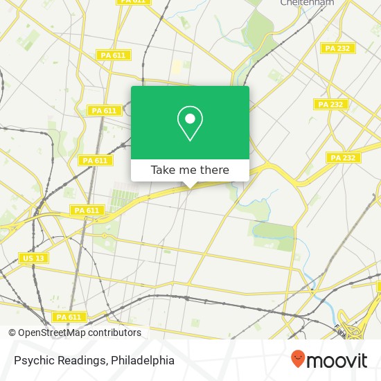 Psychic Readings map