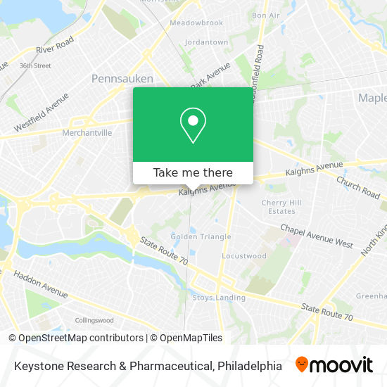 Keystone Research & Pharmaceutical map