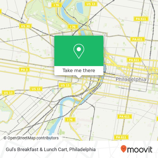 Gul's Breakfast & Lunch Cart map