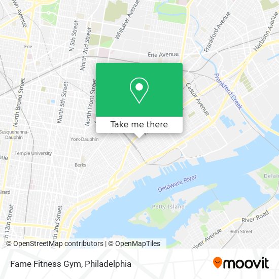 Fame Fitness Gym map
