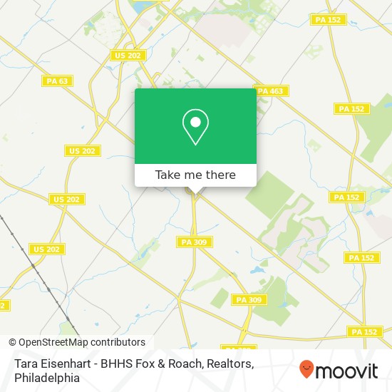 Mapa de Tara Eisenhart - BHHS Fox & Roach, Realtors