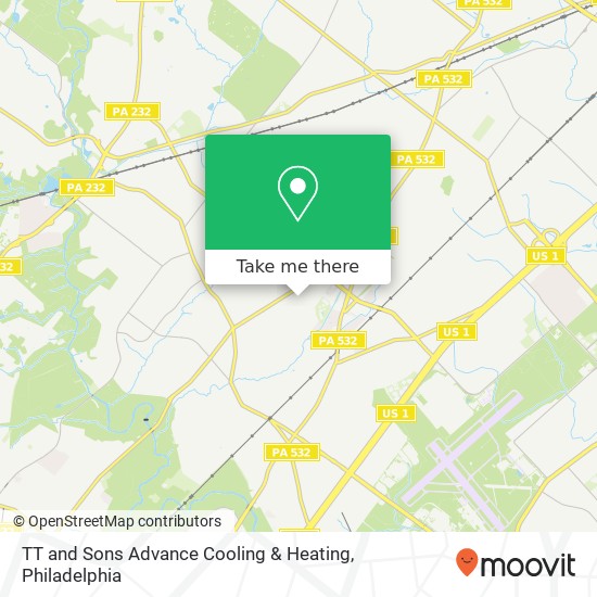TT and Sons Advance Cooling & Heating map