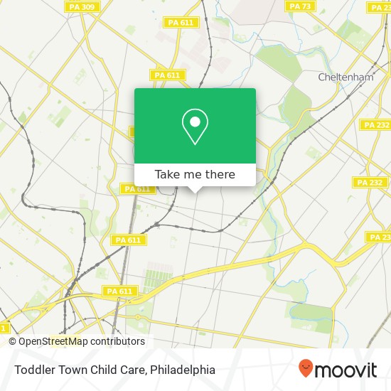 Toddler Town Child Care map