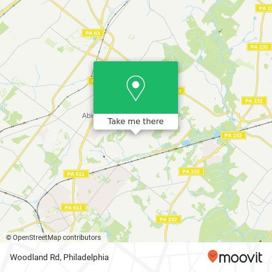 Mapa de Woodland Rd