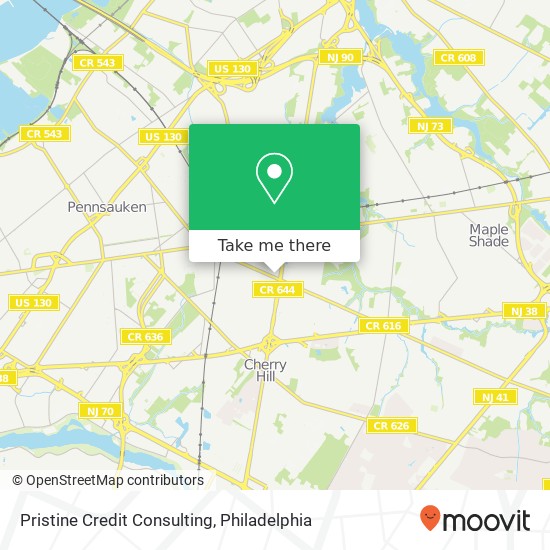 Pristine Credit Consulting map