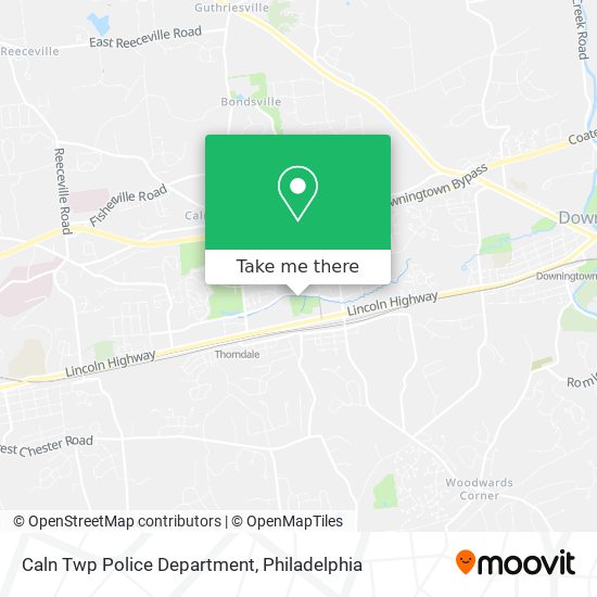 Caln Twp Police Department map