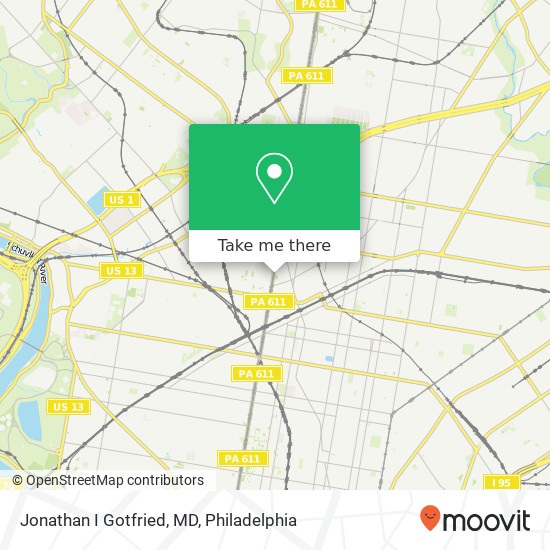 Mapa de Jonathan I Gotfried, MD