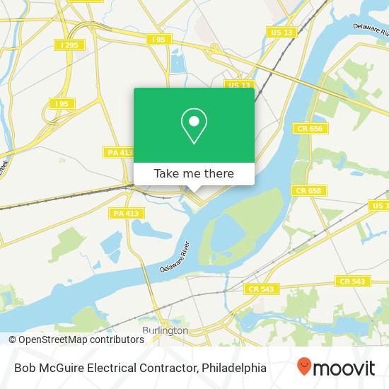 Bob McGuire Electrical Contractor map