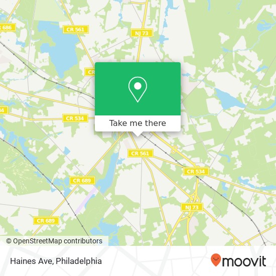 Mapa de Haines Ave