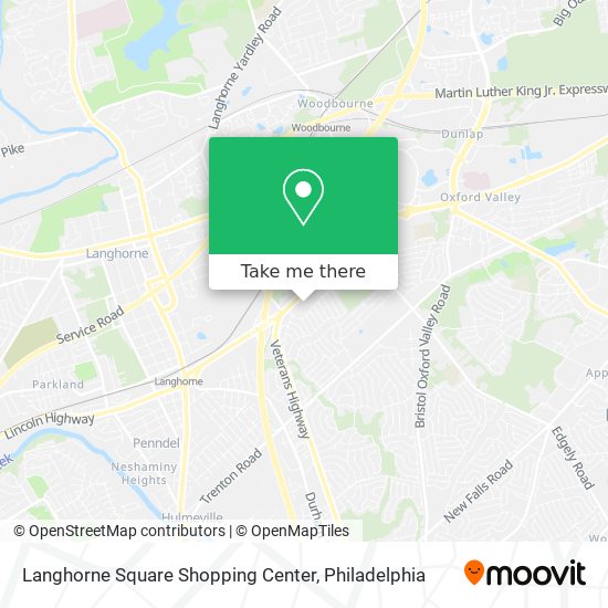 Langhorne Square Shopping Center map