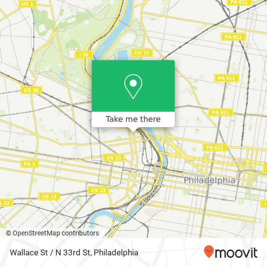 Wallace St / N 33rd St map