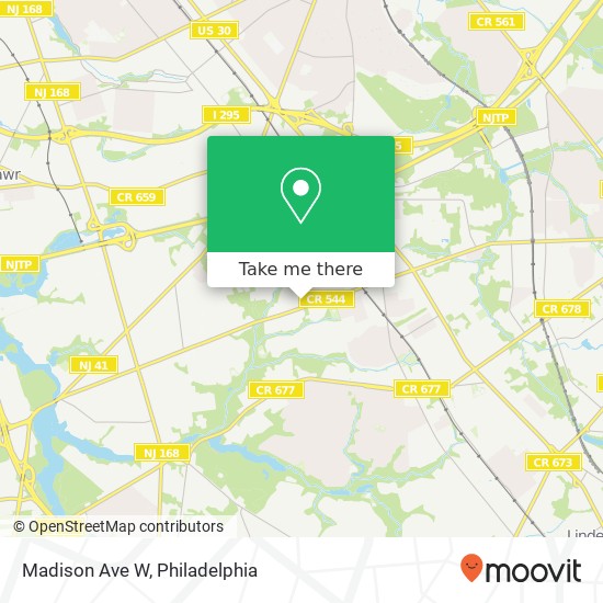 Mapa de Madison Ave W