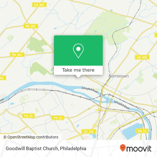 Goodwill Baptist Church map