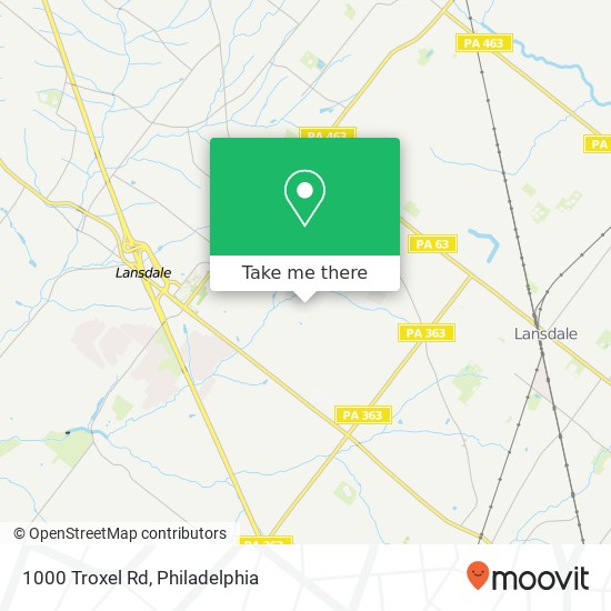 Mapa de 1000 Troxel Rd