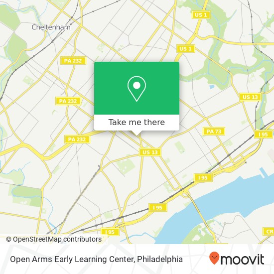 Open Arms Early Learning Center map