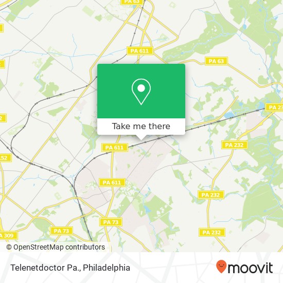 Telenetdoctor Pa. map
