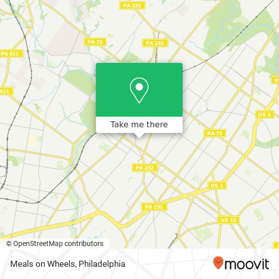 Meals on Wheels map