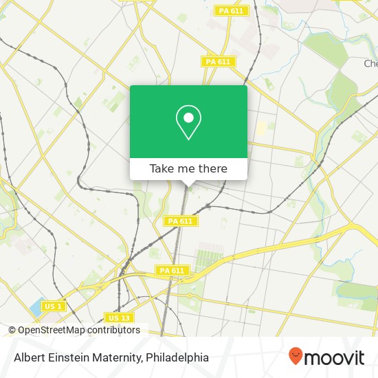 Mapa de Albert Einstein Maternity