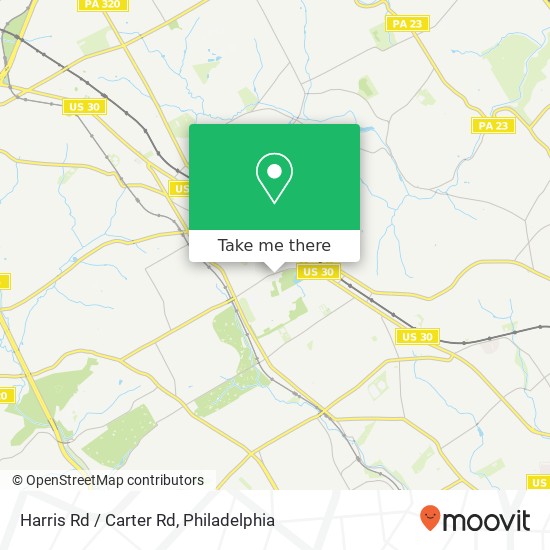Harris Rd / Carter Rd map