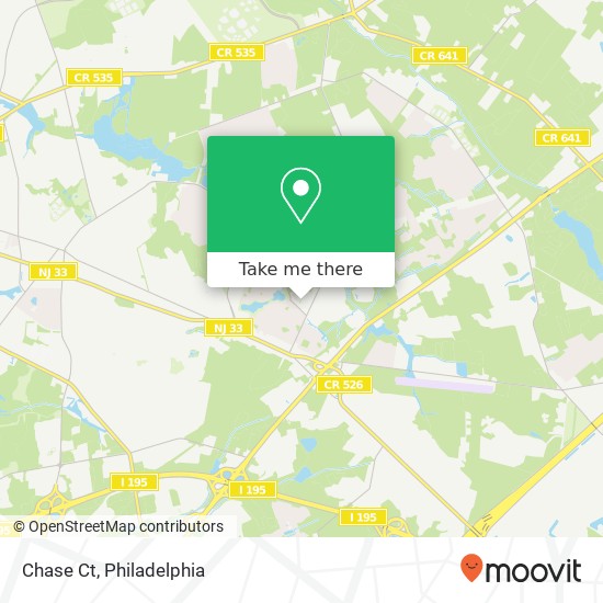 Chase Ct map