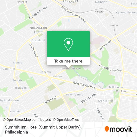 Mapa de Summit Inn Hotel (Summit Upper Darby)