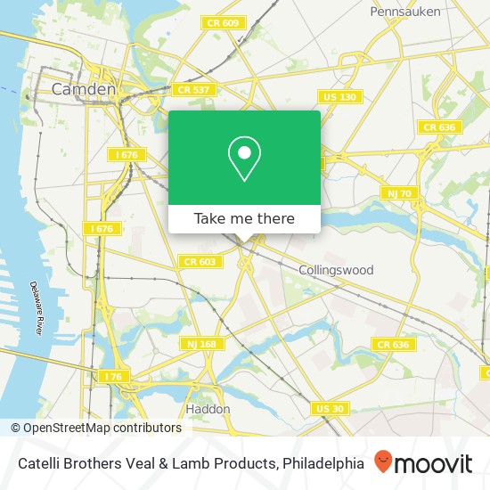 Catelli Brothers Veal & Lamb Products map