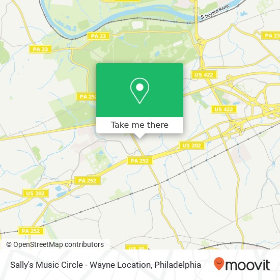 Sally's Music Circle - Wayne Location map
