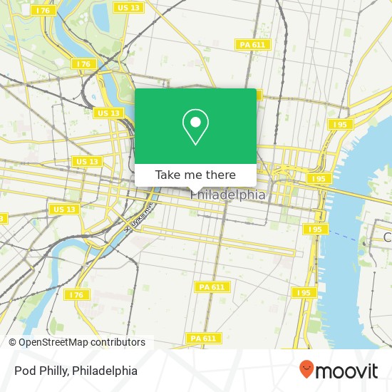 Pod Philly map