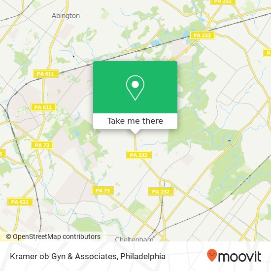 Mapa de Kramer ob Gyn & Associates