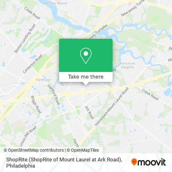 Mapa de ShopRite (ShopRite of Mount Laurel at Ark Road)
