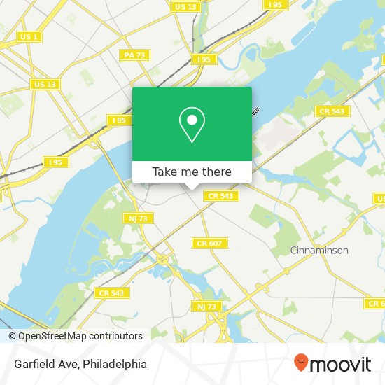 Mapa de Garfield Ave