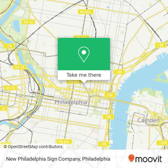 New Philadelphia Sign Company map