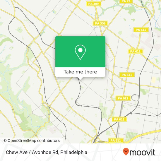 Mapa de Chew Ave / Avonhoe Rd