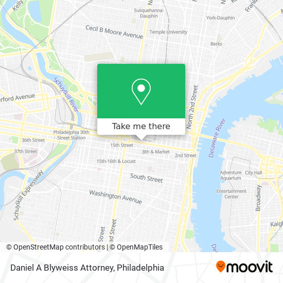 Daniel A Blyweiss Attorney map