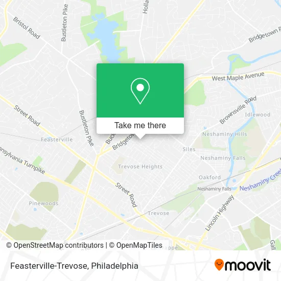 Feasterville-Trevose map