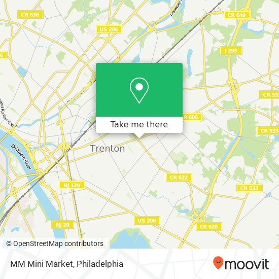Mapa de MM Mini Market