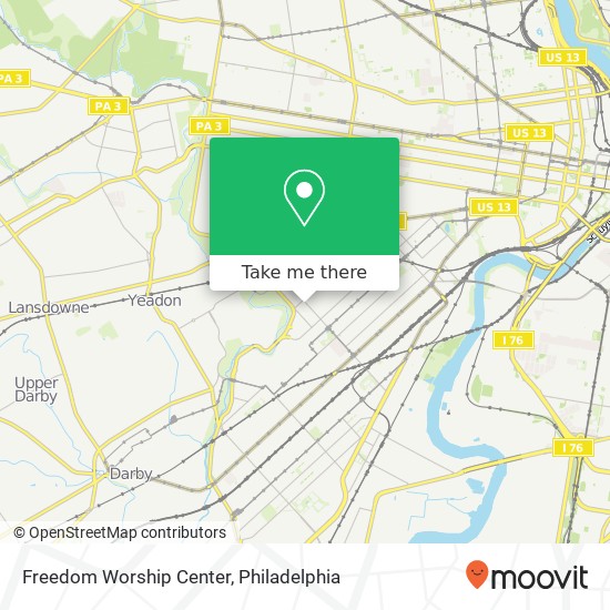 Mapa de Freedom Worship Center