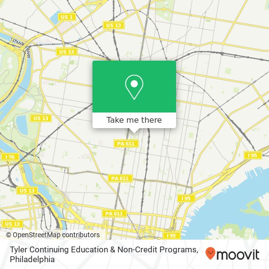 Tyler Continuing Education & Non-Credit Programs map