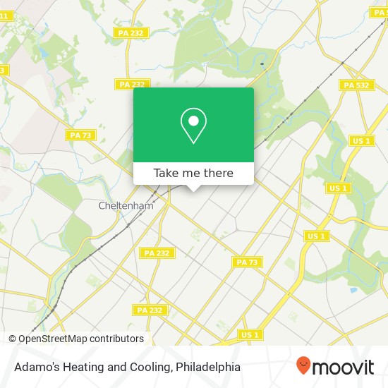 Mapa de Adamo's Heating and Cooling